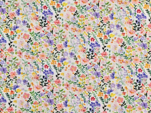 Dressmaking Fabric | Garden Blooms Viscose Lawn - Multi | Fabric Godmother 