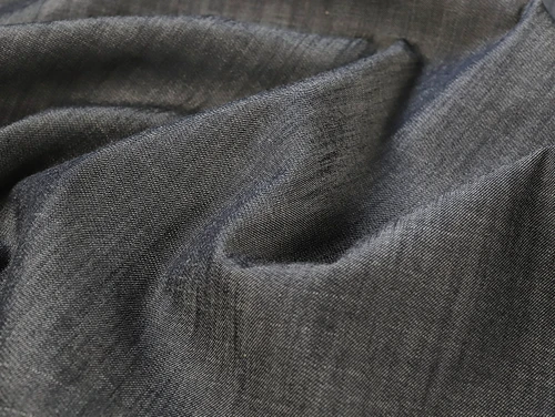 Dressmaking Fabric | Colton Denim Chambray - Grey | Fabric Godmother
