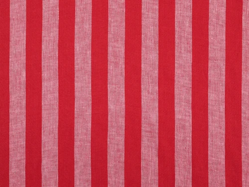 Dressmaking Fabric | Lionel Stripe Linen - Red & Pink | Fabric Godmother