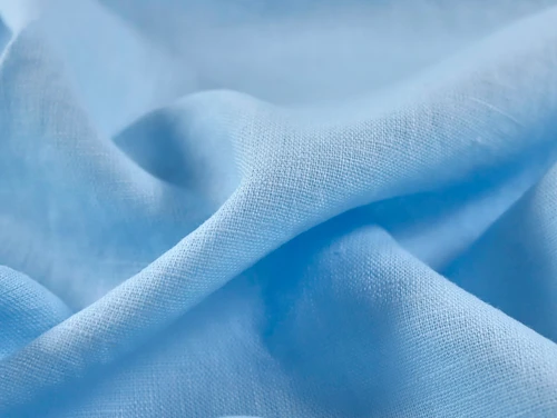 Dressmaking Fabric | Washed 100%  Linen - Light Blue | Fabric Godmother