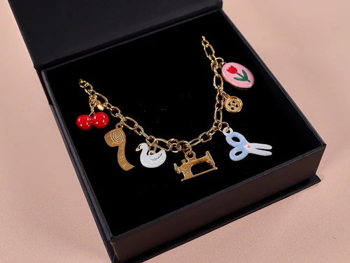 Charm Necklace | The Dressmaker’s Charm Necklace – 14K Gold Plated | Fabric Godmother