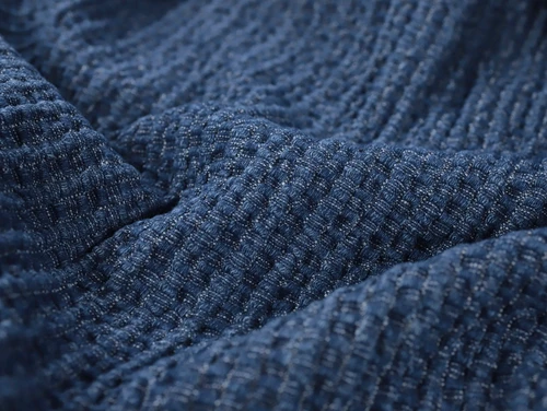 Dressmaking Fabric | Thea Textured Denim - Dark Indigo | Fabric Godmother 
