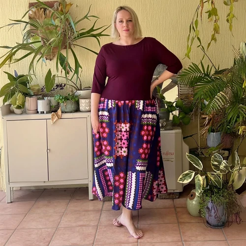 Nina Lee | Dolores Drop-Waist Dress | Fabric Godmother