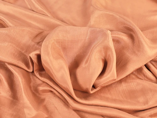 Dressmaking Fabric | Jasmine Cotton Satin - Light Terracotta | Fabric Godmother 