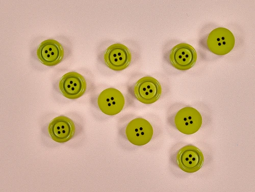 Haberdashery | Olive Buttons - 18mm - Green | Fabric Godmother