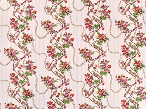 Dressmaking Fabric | Liberty Fabrics Tana Lawn® Ribbon Cascade - Pink | Fabric Godmother 