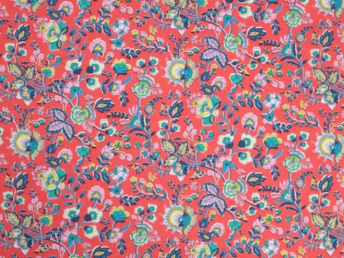 Dressmaking Fabric | Liberty Fabrics Tana Lawn® Kazusa - Red | Fabric Godmother 