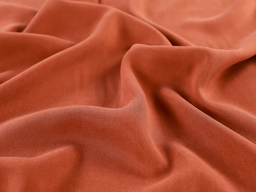 Dressmaking Fabric | Kirstine Sandwashed Tencel Twill - Rust | Fabric Godmother