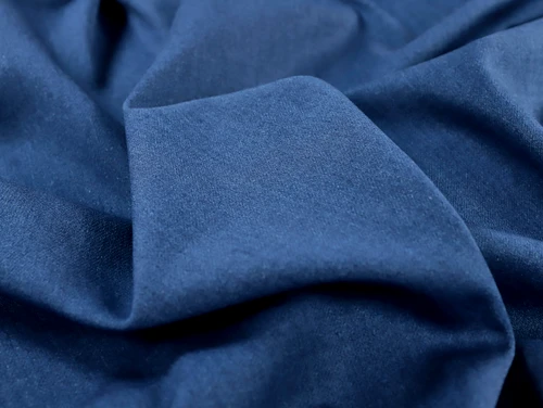 Dressmaking Fabric | Colton Knitted Denim - Mid Blue | Fabric Godmother