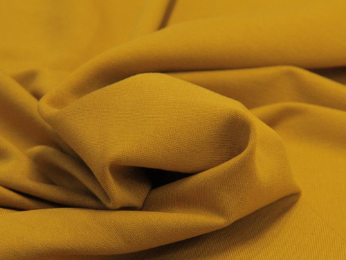 Dressmaking Fabric | Modal French Terry - Mustard | Fabric Godmother