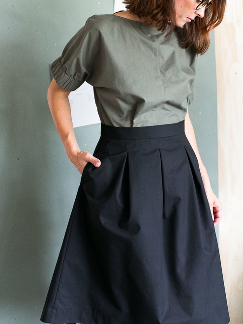 The Assembly Line | Three Pleat Skirt | Fabric Godmother