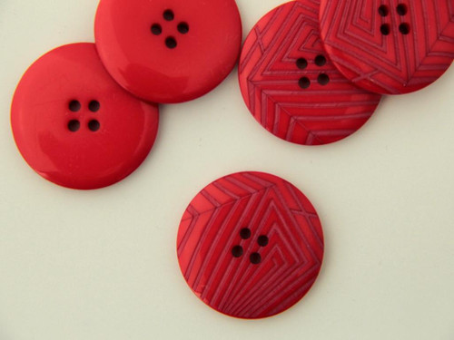 Acrylic Button Deep Ridged Fabric Godmother