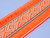 Haberdashery | Wide woven braided trim - 85mm - Neon Orange  | Fabric Godmother 