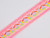 Haberdashery | Neon Geo Fringed Trim - Pink | Fabric Godmother 