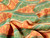 Dressmaking Fabric | Lilliana Cotton Jacquard - Orange and Green | Fabric Godmother