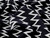 Dressmaking Fabric  | Silver & Black Zig Zag Swim/Sport Jersey | Fabric Godmother 