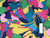 Dressmaking Fabric | Liberty Fabrics Tana Lawn® Peony Parade - Green | Fabric Godmother 