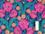 Dressmaking Fabric | Liberty Fabrics Tana Lawn® Maud's Posey - Navy | Fabric Godmother 