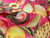 Dressmaking Fabric | Tropical Fruits Silk Seersucker - Pink | Fabric Godmother 