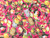 Dressmaking Fabric | Tropical Fruits Silk Seersucker - Pink | Fabric Godmother 