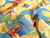 Dressmaking Fabric | Tropical Fruits Silk Seersucker - Blue | Fabric Godmother 