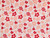 Dressmaking Fabric | Floral Blossoms Knitted Cotton Jacquard - Pink & Red | Fabric Godmother