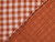 Dressmaking Fabric | Caleb Check Double Gauze Cotton - Rust | Fabric Godmother 