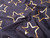 Dressmaking Fabric | Esther Metallic Star French Terry Jersey - Charcoal | Fabric Godmother