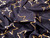 Dressmaking Fabric | Esther Metallic Star French Terry Jersey - Charcoal | Fabric Godmother