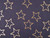 Dressmaking Fabric | Esther Metallic Star French Terry Jersey - Charcoal | Fabric Godmother