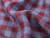 Dressmaking Fabric | Leon Gingham Tumbled Linen - Burgundy & Navy | Fabric Godmother