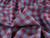 Dressmaking Fabric | Leon Gingham Tumbled Linen - Burgundy & Navy | Fabric Godmother
