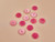 Haberdashery | Half Circle Button - 20mm - Pink | Fabric Godmother
