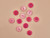 Haberdashery | Half Circle Button - 20mm - Pink | Fabric Godmother