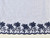 Dressmaking Fabric | Gwynn Stripe Embroidered Border Cotton - Blue | Fabric Godmother 