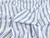 Dressmaking Fabric | Clyde Embroidered Yarn Dyed Cotton Stripe  - Blue | Fabric Godmother 