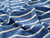 Dressmaking Fabric | Luca Stripe Terry Towelling - Blue | Fabric Godmother 