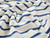 Dressmaking Fabric | Luca Stripe Terry Towelling - White & Blue | Fabric Godmother 