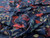 Dressmaking Fabric | Anika Floral Quick Dry Active Fabric - Navy | Fabric Godmother 