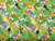 Dressmaking Fabric | Birds of Paradise Viscose Crepe - Green | Fabric Godmother 