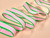 Haberdashery | Knit Stripe Tape - 19mm - Pink & Green | Fabric Godmother