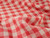 Dressmaking Fabric | Felix Gingham Tumbled Linen - Red & Oatmeal | Fabric Godmother