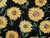 Dressmaking Fabric | Sunflower Cotton Poplin - Black | Fabric Godmother Dressmaking Fabric | Sunflower Cotton Poplin - Black | Fabric Godmother