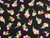 Dressmaking Fabric | Dominique Large Floral Cotton Lawn - Black | Fabric Godmother