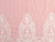 Dressmaking Fabric | Stripe Embroidered Border Cotton - Red | Fabric Godmother 
