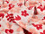 Dressmaking Fabric | Floral Blossoms Knitted Cotton Jacquard - Pink & Red | Fabric Godmother