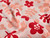 Dressmaking Fabric | Floral Blossoms Knitted Cotton Jacquard - Pink & Red | Fabric Godmother