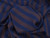 Dressmaking Fabric | Lionel Stripe Linen - Cobalt & Chocolate | Fabric Godmother