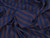 Dressmaking Fabric | Lionel Stripe Linen - Cobalt & Chocolate | Fabric Godmother