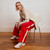 Sewing Kits | Calla Trouser Kit - Viscose Ponte Roma Jersey - Red | Fabric Godmother